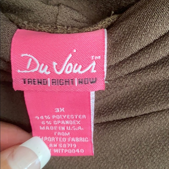 DuJour Brown Capri pants - Picture 2 of 3